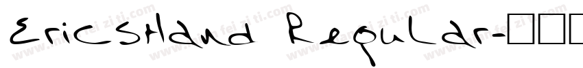 EricsHand Regular字体转换